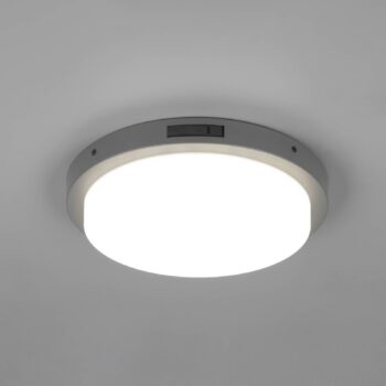 LED vonkajšie nástenné svietidlo Bermejo, okrúhle, senzor, CCT, antracitová