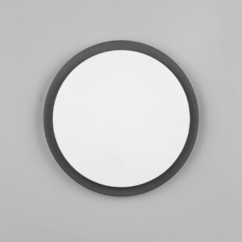LED vonkajšie nástenné svietidlo Bermejo, okrúhle, senzor, CCT, antracitová