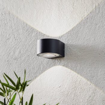 LED vonkajšie nástenné svietidlo CMD 9029 so sklenenými šošovkami