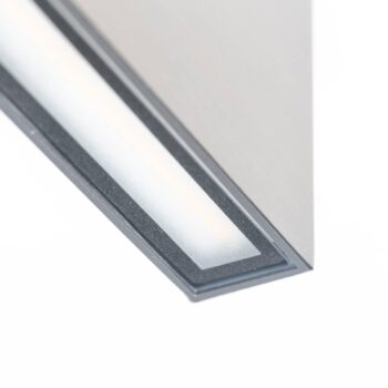 LED vonkajšie nástenné svietidlo CMD 9071, 17 cm, nerezová oceľ, up/down, IP54