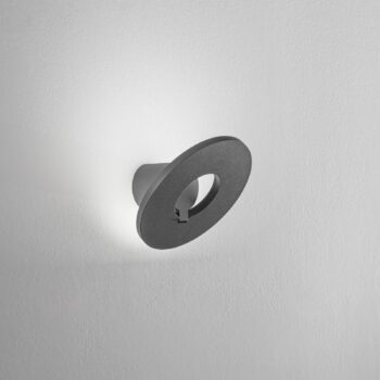 LED vonkajšie nástenné svietidlo Elite, tmavošedá, kov, Ø 24 cm, IP54