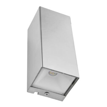 LED vonkajšie nástenné svietidlo Luca, Up-/Downlight nerezová oceľ