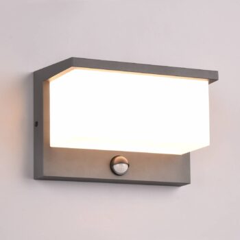 LED vonkajšie nástenné svietidlo Nestos, snímač pohybu, IP54