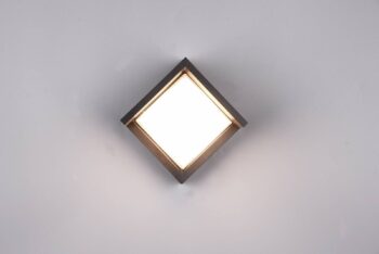 LED vonkajšie nástenné svietidlo Puno, IP54, hranaté