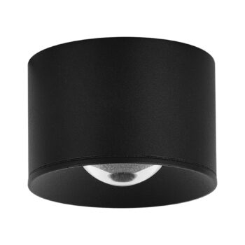 LED vonkajšie stropné bodové svetlá S131, Ø 8 cm, pieskovo čierne