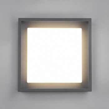 LED vonkajšie stropné svietidlo Witham IP54, CCT, antracitová farba