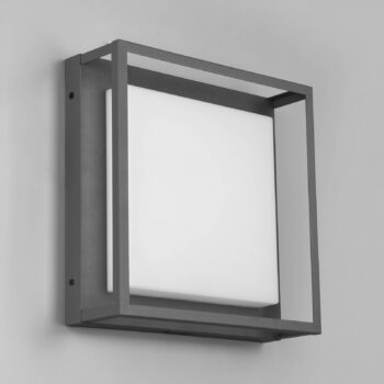 LED vonkajšie stropné svietidlo Witham IP54, CCT, antracitová farba
