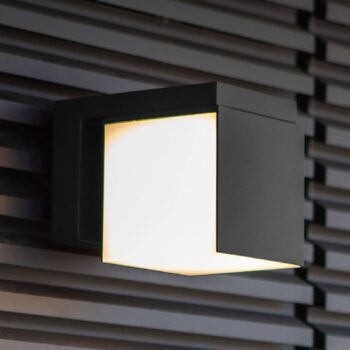 LED vonkajšie svietidlo Cuba 1-pl., čierna 3 000 K