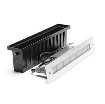 LED vstavané podlahové svetlo Jeremia, 32,8 cm, teplá biela