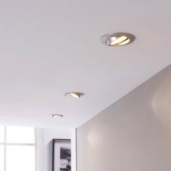 LED vstavané reflektory Andrej, okrúhle, hliník, sada 3 ks