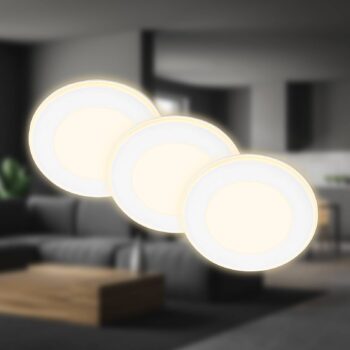 LED vstavané svetlo Gima, biele, 3 000 K, sada 3 ks