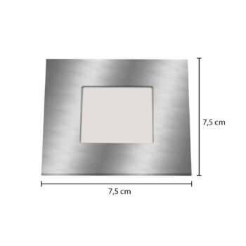 LED vstavané svetlo pre vstavané krabice, strieborné