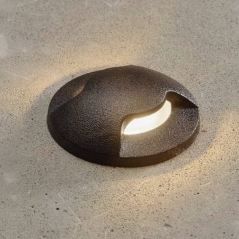 LED zapustené lampa Aldo 2L, čierna/číra 3 000 K