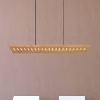 LED závesné Dolores, čierna matná/svetlohnedá