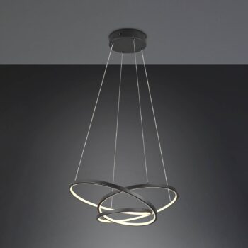 LED závesné svetlo Darvin dĺžka 64 cm čierny matný kov CCT