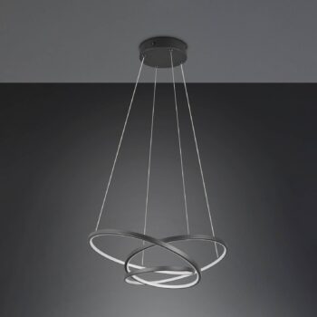 LED závesné svetlo Darvin dĺžka 64 cm čierny matný kov CCT