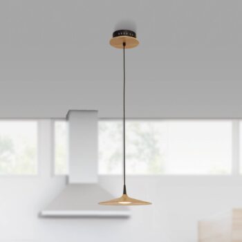 LED závesné svietidlo 19150 svetlé drevo Ø 25 cm