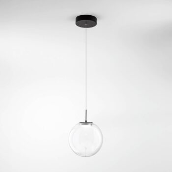 LED závesné svietidlo Ariel, 1 svetlo, Ø 25 cm, sklo, stmievač, CCT