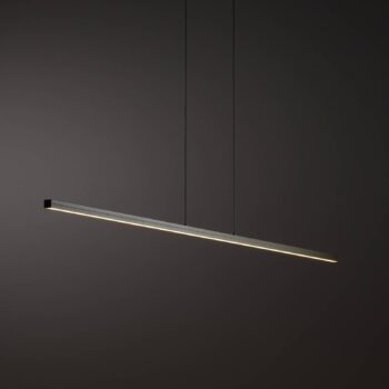 LED závesné svietidlo BAR, olivovo zelené, dĺžka 150 cm, kov, 32 W