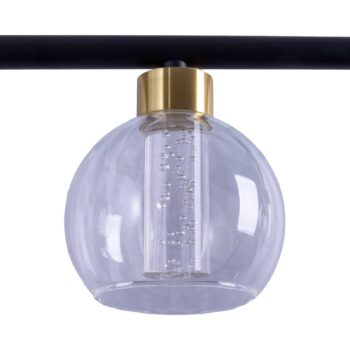 LED závesné svietidlo Brass 5pl výška nastaviteľná