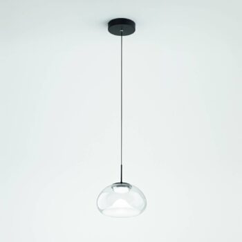 LED závesné svietidlo Brena, transparentné, 1-svetelné, stmievateľné, CCT