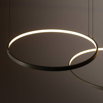 LED závesné svietidlo CIRCOLO, olivovo zelené, Ø 30/45/60 cm, 3-pl