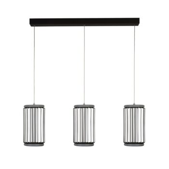 LED závesné svietidlo Cage 3-plameňové, čierna