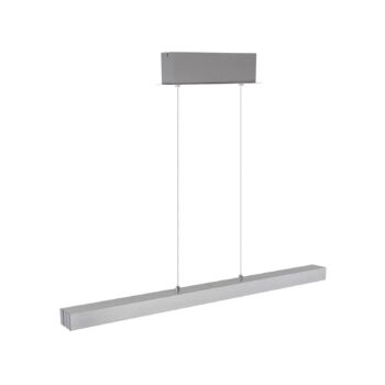 LED závesné svietidlo Ethan, hliníková farba, kov, 150 cm, výsuvné