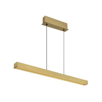 LED závesné svietidlo Ethan, mosadzné, 150 cm, výsuvné
