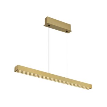 LED závesné svietidlo Ethan, mosadzné, 150 cm, výsuvné
