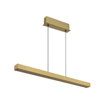 LED závesné svietidlo Ethan, mosadzné, 150 cm, výsuvné