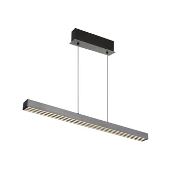 LED závesné svietidlo Ethan, sivá, kov, 150 cm, výsuvné