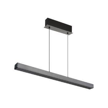LED závesné svietidlo Ethan, sivá, kov, 150 cm, výsuvné