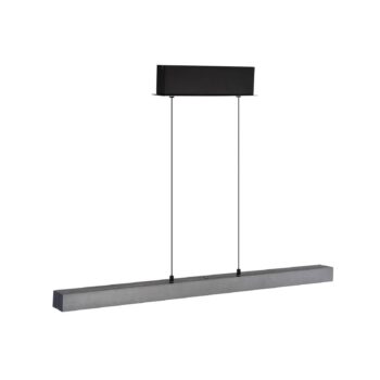 LED závesné svietidlo Ethan, sivá, kov, 150 cm, výsuvné