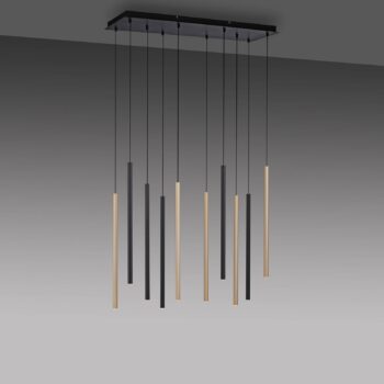 LED závesné svietidlo Flute, stmievateľné, 10-pl.