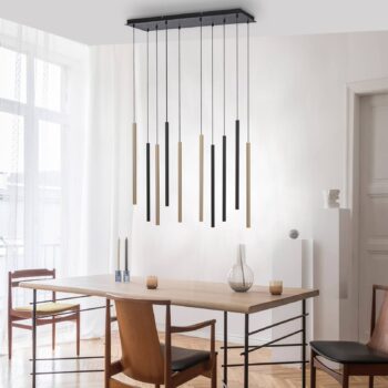 LED závesné svietidlo Flute, stmievateľné, 10-pl.