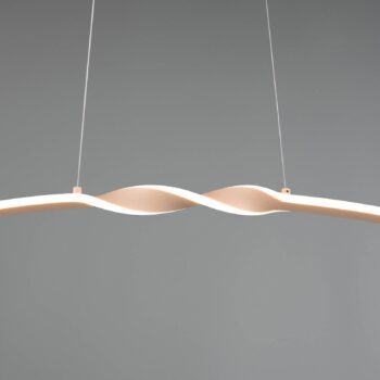 LED závesné svietidlo Ginko, piesok, kov, dĺžka 79 cm