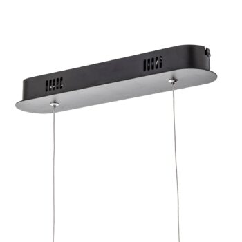 LED závesné svietidlo Helix, čierno–zlatá, 80 cm