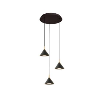 LED závesné svietidlo Jolly, 3-plameňové, okrúhle