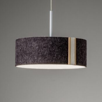 LED závesné svietidlo LARAfelt S, Ø20cm, grafit/biela