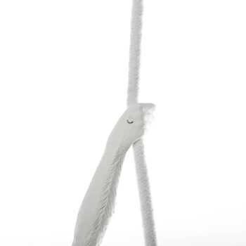 LED závesné svietidlo Monkey Lamp, biela, visiace