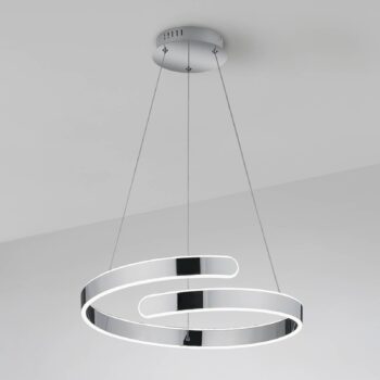LED závesné svietidlo Parma stmievač switch, chróm
