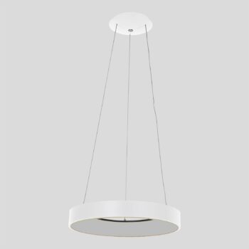 LED závesné svietidlo Ringlede, Ø 48 cm biela