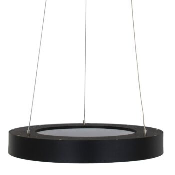 LED závesné svietidlo Ringlede Ø 48 cm čierna