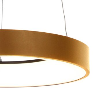 LED závesné svietidlo Ringlede, Ø 48 cm, zlatá