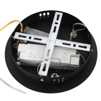 LED závesné svietidlo Ringlux Ø 60 cm 2-pl. čierna