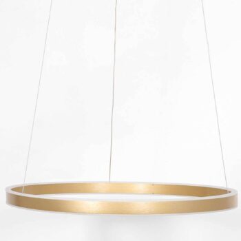 LED závesné svietidlo Ringlux, Ø 60 cm 2-pl. zlatá