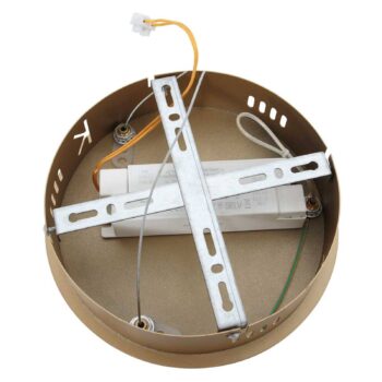 LED závesné svietidlo Ringlux, Ø 60 cm 2-pl. zlatá
