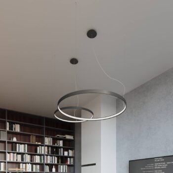 LED závesné svietidlo Rio 110 horizontálne 4.000K čierne