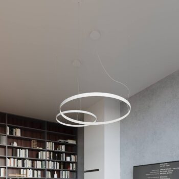 LED závesné svietidlo Rio 55, horizontálne, 4 000 K, biele